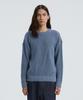 KNITTED Soft Cotton Drop Shoulder Waffle Knit Stone Blue