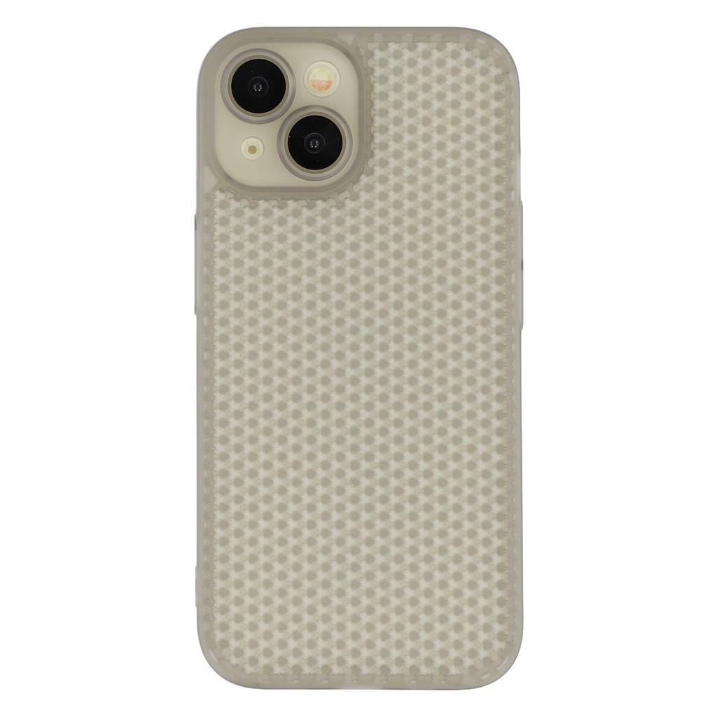 For iPhone 15 Case Heat Dissipation Hard PC Phone Cover with Camera Lens Protector
