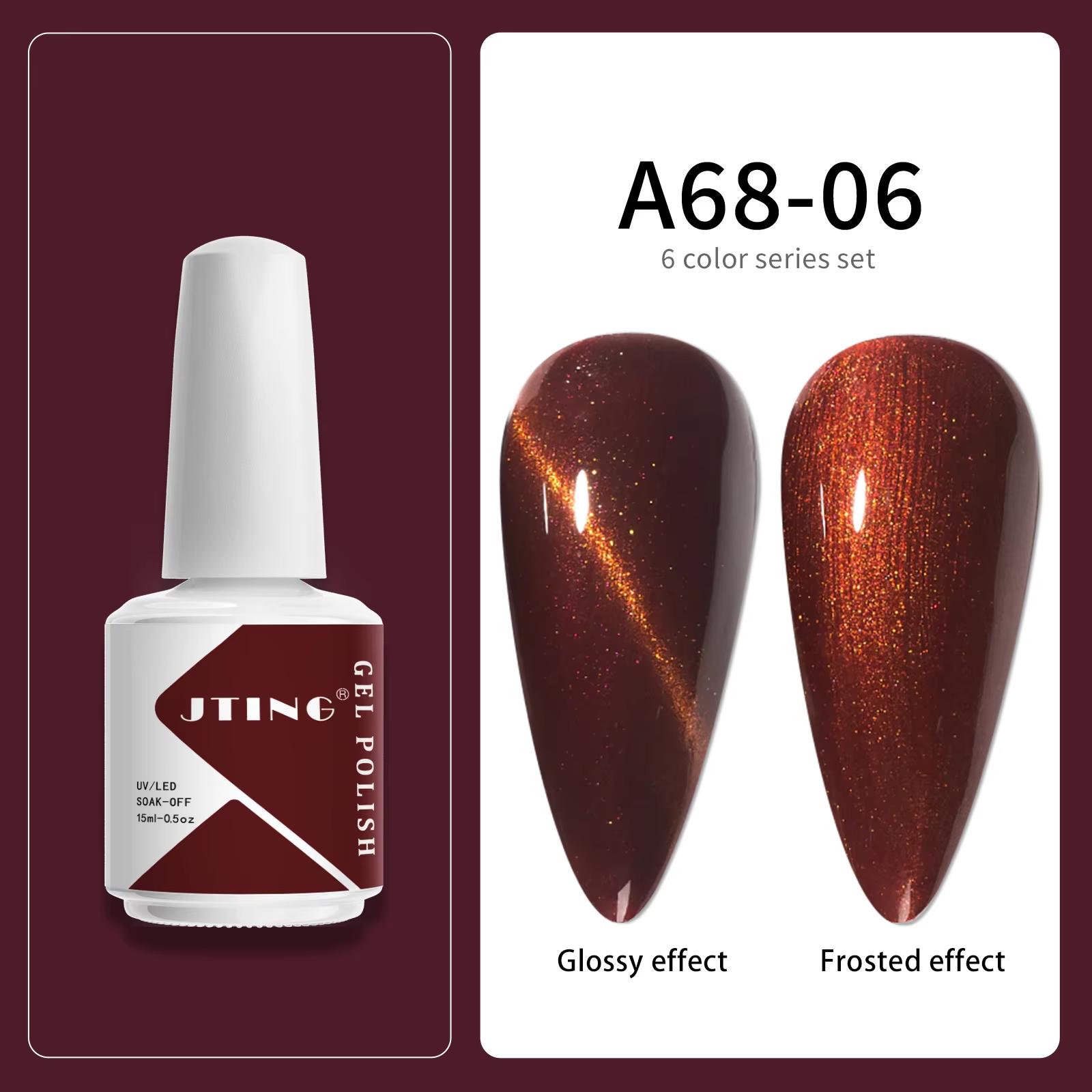 

JTING Оптовая поставка Натуральный Веганский Гель-лак для ногтей OEM 6 цветов Снимаемый УФ-гель-лак для ногтей На заказ Частная марка Гель-лак