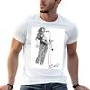 T-shirt con Disegno Originale a Inchiostro di Joe Cocker Estate Vacanze Maglietta Casual