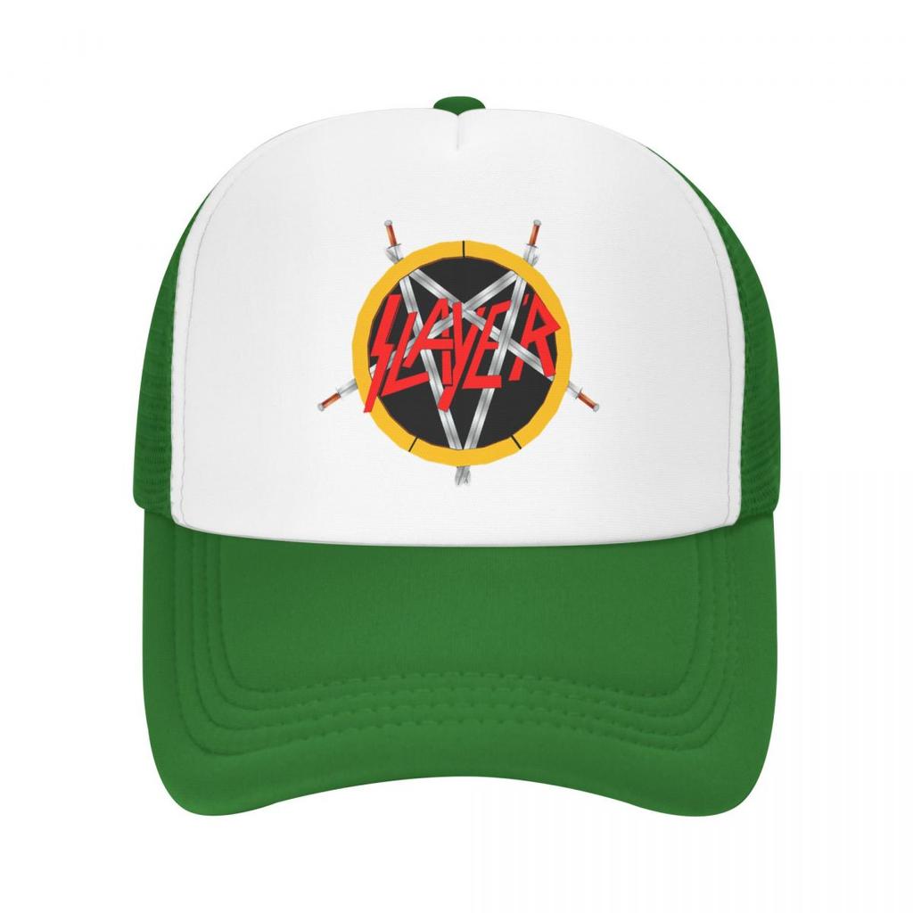 Custom Heavy Metal Rock Slayers Logo Baseball Cap WoUnisex Unisex Breathable Trucker Hat Streetwear Snapback Caps Sun Hats