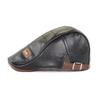 Newsboy Cap Men Top Faux Leather Gorras Planas Duckbill Beret Hat Winter Autumn Warm Flat Caps Vintage Man Boinas Gatsby Hats