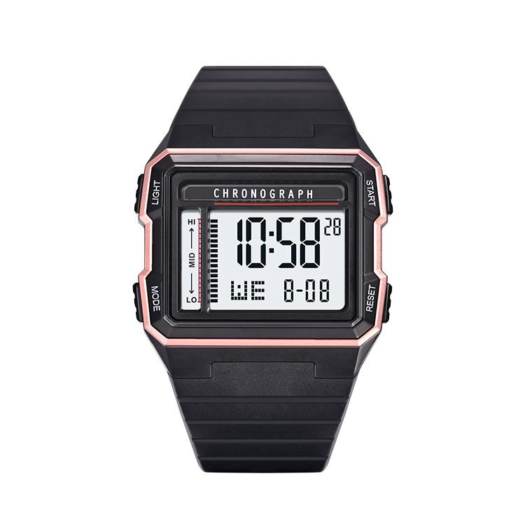 UTHAI CA07 Men's Square Electric Watch Sports Running Time 50ATM Swimming Waterproof LED Fall resistant Male Student Clock