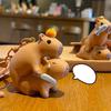 Cute Capybara Keychain Resin Doll Keyring Hanging Backpack Pendant Gifts