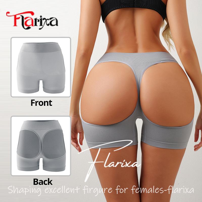 Flarixa 1pcs Mid Waist Butt Lifting Shorts Seamless Tummy Control Body Shaper Women Panties Breathable Belly Slimming Pants