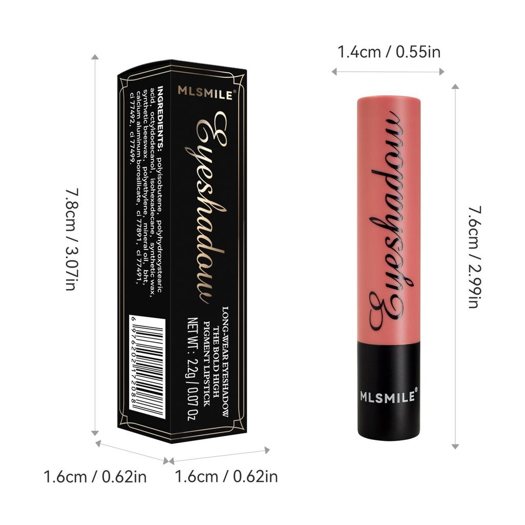 MLSMILE Lipstick Eyeshadow Stick Lazy Eye Makeup Waterproof Non-smudging Pearlescent Eyeshadow Aegyo Sal Pen