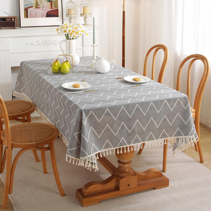 Famous Tablecloth Art Polyester Cotton Bohemian Pop Rectangular Dining Table Cloth Coffee Table Cloth Cover Towel