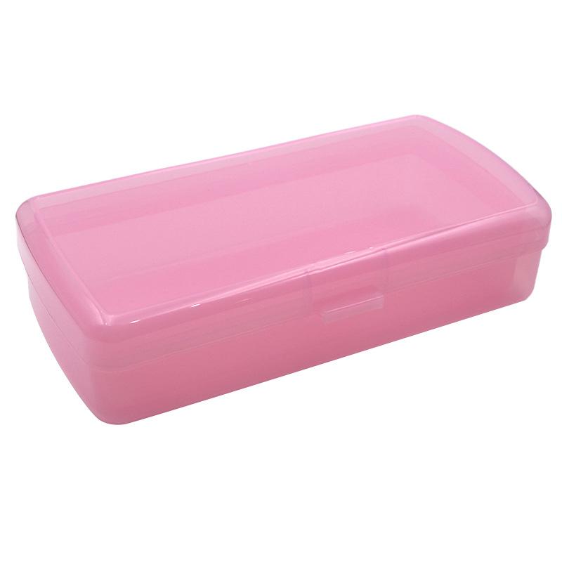 Nail Art Tool Sterilizing Tray Clear Dustproof Organizer Storage Case Disinfection Box For Manicure Tool Tweezers Salon розовый
