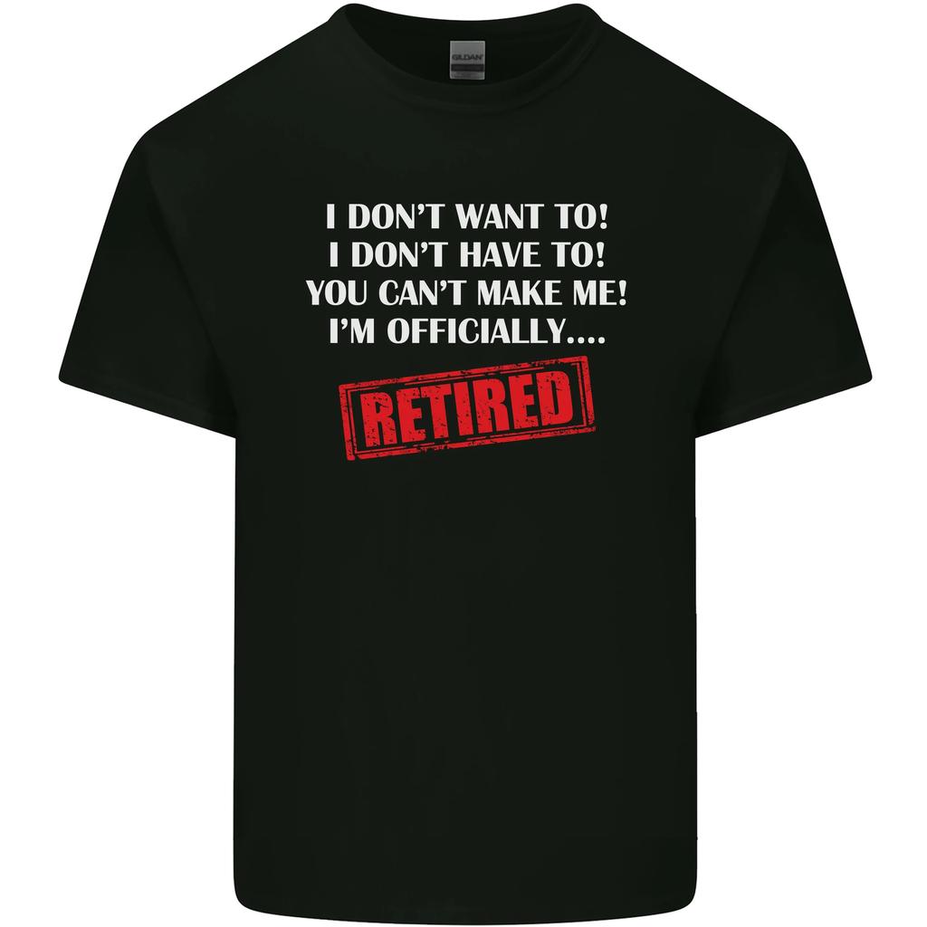 Im Officially Retired Retirement Funny Mens Cotton T-Shirt Tee Top