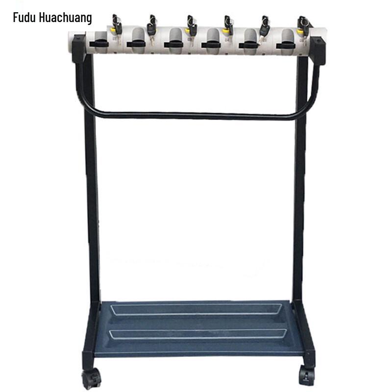 Lockable Heightened 6-Slot Umbrella Stand