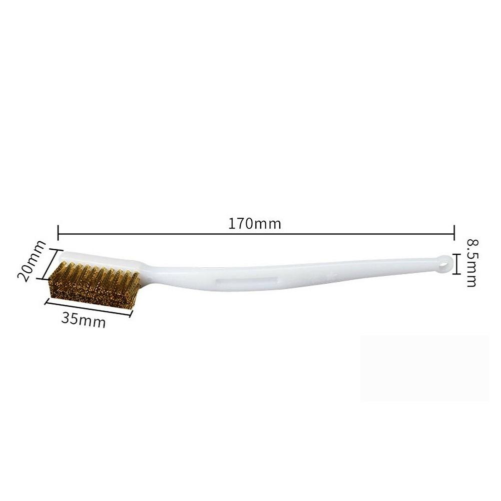 Copper Wire Brush Industrial Light Scrubbing Plastic Handle Set