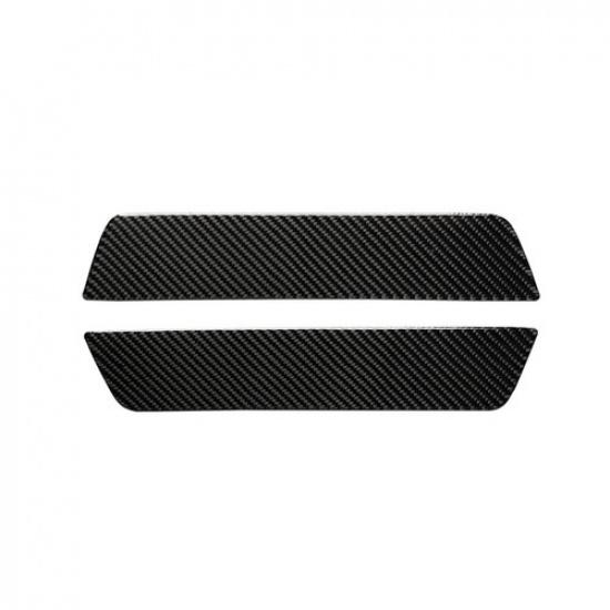 Carbon Fiber Rear Door Sill Accent Cover Trim For Tesla Model Y -