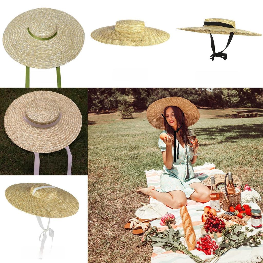 Straw Hat Summer Girl Fashion Wide Brim Breathable Sun Shade For Beach Vacation