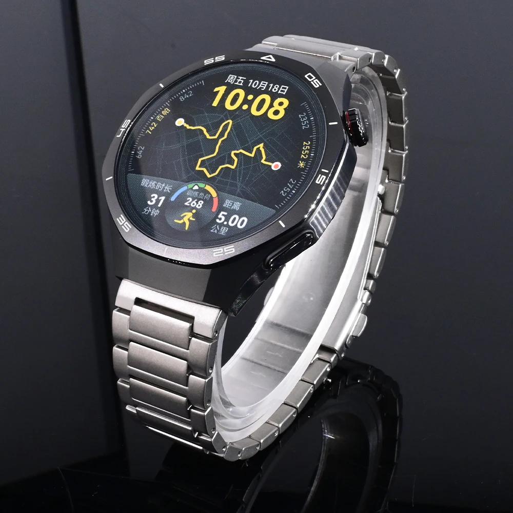 MEN Titanium Strap for Huawei GT 5 Pro GT5 GT4 GT3 46mm Luxury 22mm Titanium Band for OPPO Watch X2 Oneplus Watch 2 2R Wristband