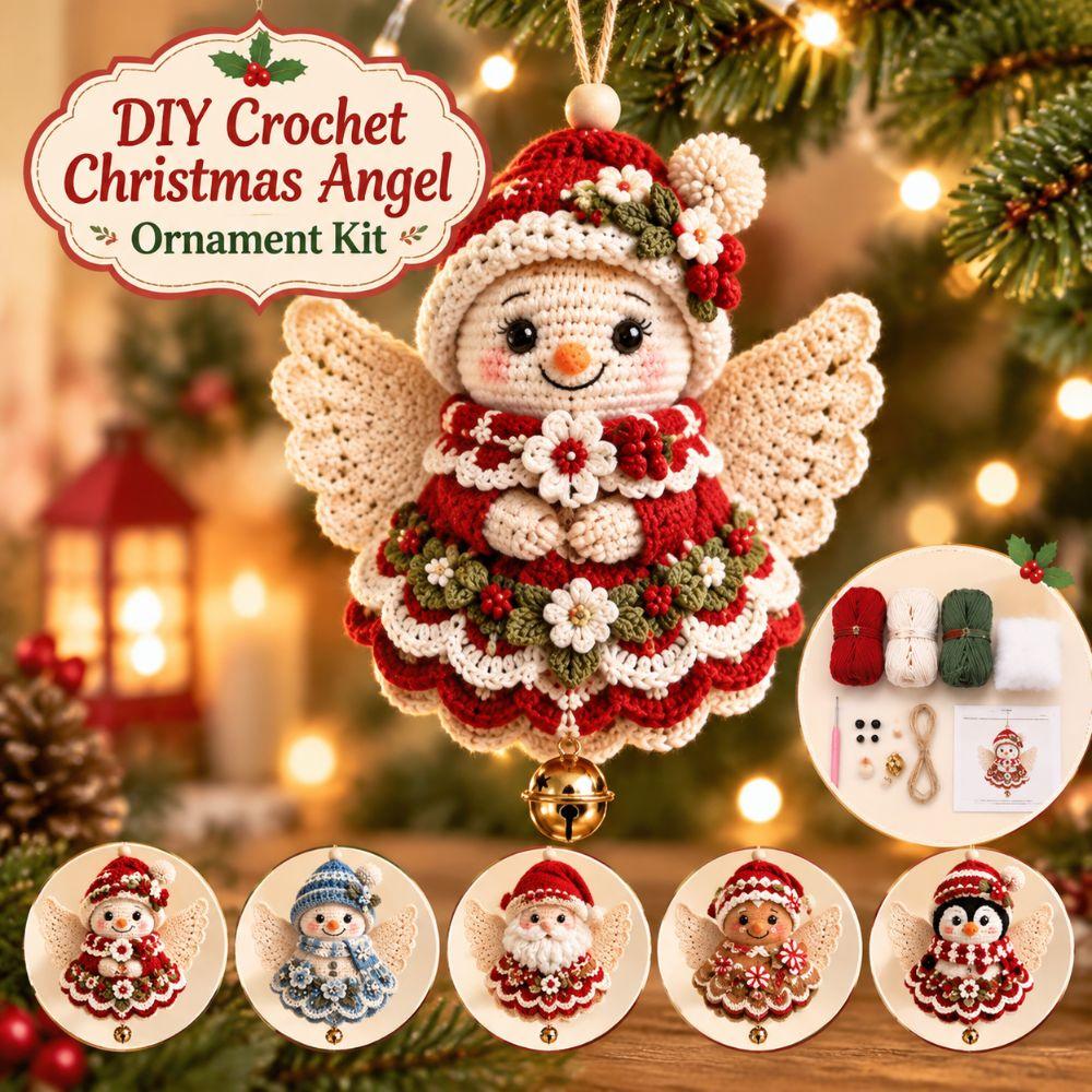 Crochet DIY Crochet Christmas Ornament Kit Handmade Christmas Hanging Decor Holiday