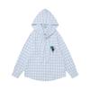 American Vintage Fun Cat Hooded Shirt Loose Fit Casual Top Men Women