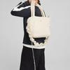 New PUMA Fabric One Shoulder Handbag Women's White 091444-01
