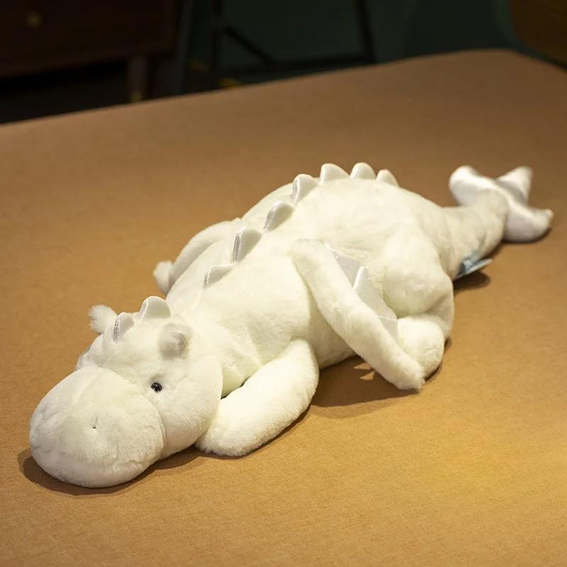90-150cm Cartoon Giant Flying Dragon Plush Doll Pillow White Snow Dragon Pterosaur Plush Toy Soft Stuffed Animal Doll Kid Gift