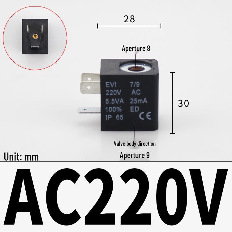 Pneumatic Solenoid Valve 4V210, DC24V/AC220V/12V/36V/110V, with Terminal Plastic Housing