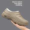Winter Fleece Anti-Skid Chef Shoes For Men Women Garden Shoes Clogs Nurse Shoes Rubber Sandals Kitchen Working Cooking Shoes