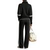 Women's Casual Long Sleeve Full Zip Track Suit Two Piece Set for Sports and Daily Wear