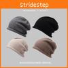 Loose Fit Warm Beanie For Women Stylish Hightop Cotton Hat In Colors Multiple