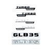 3D ABS Black Logo GLB35 Letters Turbo 4matic Emblem AMG Badge Car Rear Star Sticker For Mercedes r2 GLB35 AMG X247 Accessories r2