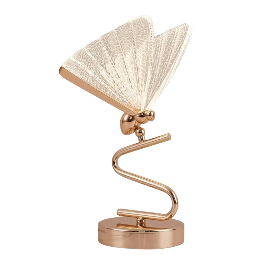 Modern Design Butterfly Table Lamp Luxury Light Enamel Finish Bedside Lamp Butterfly Lampshade Nordic Style Lighting Fixtures