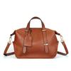 2026 Retro Solid Color Genuine Leather Handbag, Large Capacity, Design Boston Bag, Crossbody Women Designer Luxury Bag