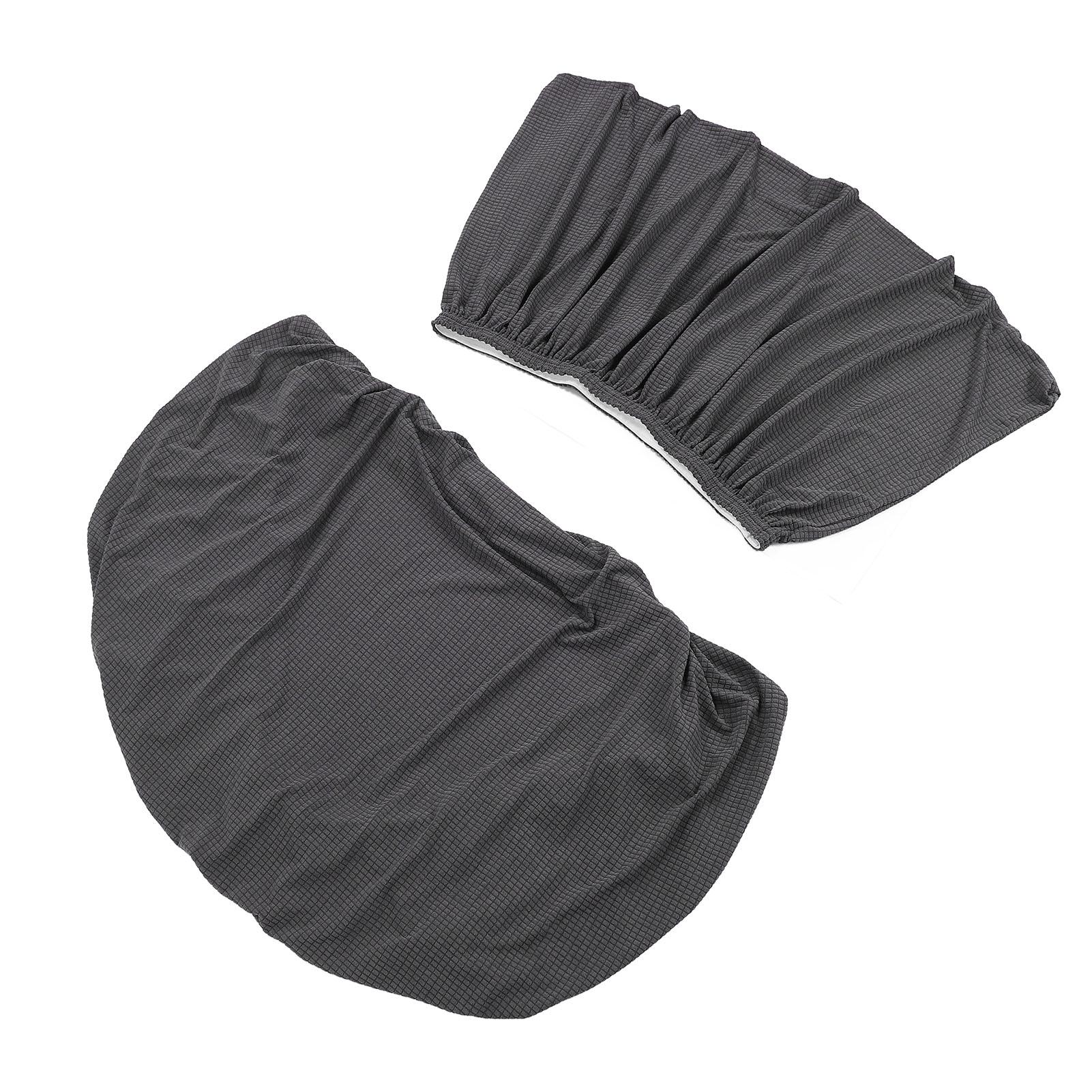 

RV Dinette Cushion Cover Fully Wrapped Elastic Water Resistant Easy To Clean for RV Trailer Deep Grey