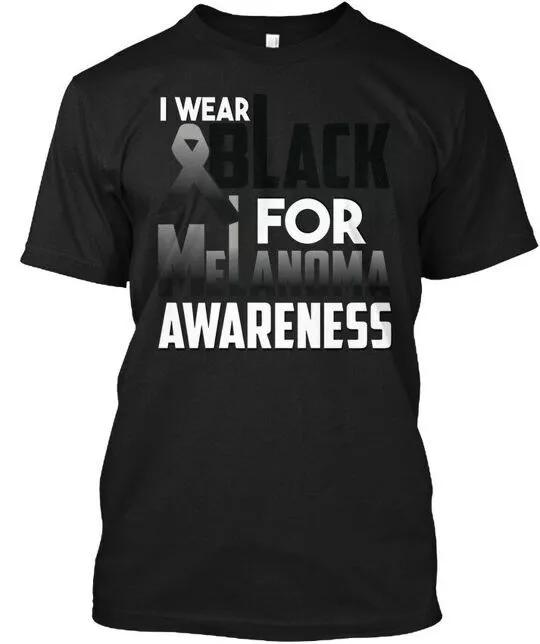 

Веселая осведомленность о меланоме - Я ношу черное футболка сделано в США размер от S до 5XL S