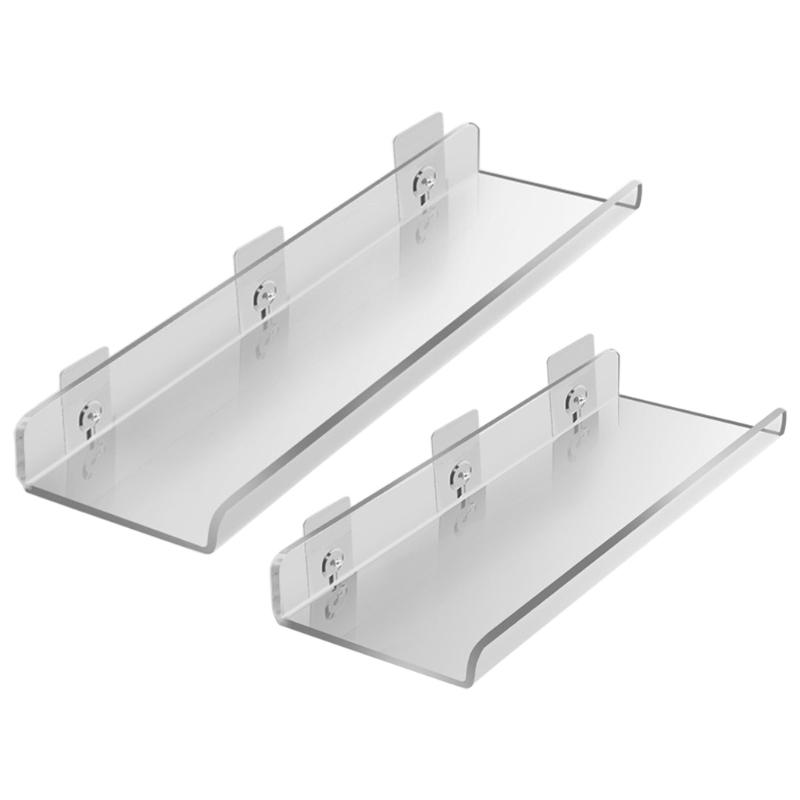 Akrylátové plovoucí police Nástěnný úložný stojan Dětská knihovnička Neviditelné stojany na koření Stojan s displejem Lemy Nástěnné police