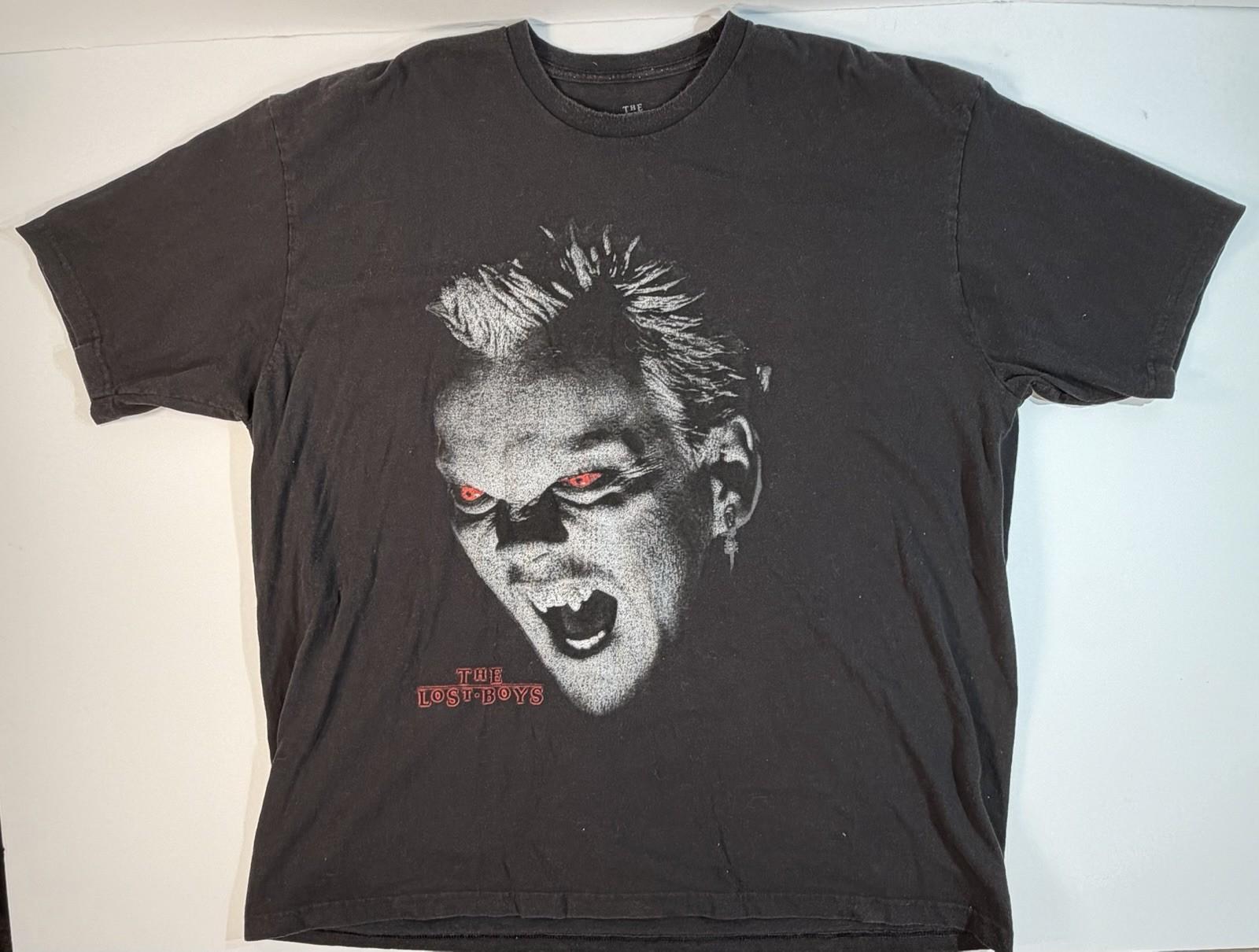 Lost Boys T Shirt 2XL Black Vampire Movie Horror Graphic Double Side Unisex T-Shirt XL