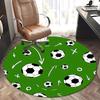 Soccer Ball Office Carpet Chair Mats, Football Patterned Rug for Home Decor, Office Carpet Gift, Suitable for Bedroom, Living Room, Various Rooms1118