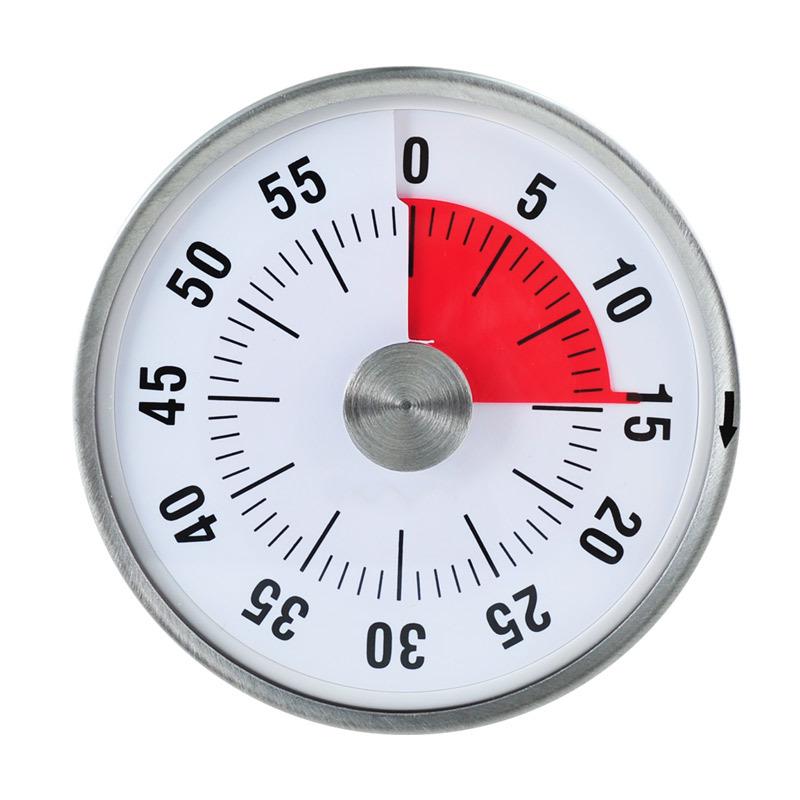 Magnetic Round Mechanical Kitchen Timer for Baking & Cooking