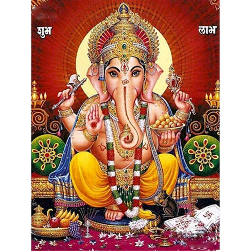 Tam Elmas Nakış Fil Tanrı Elmas Boyama Resim Mozaik El Yapımı Nakış Resimleri Yapıt