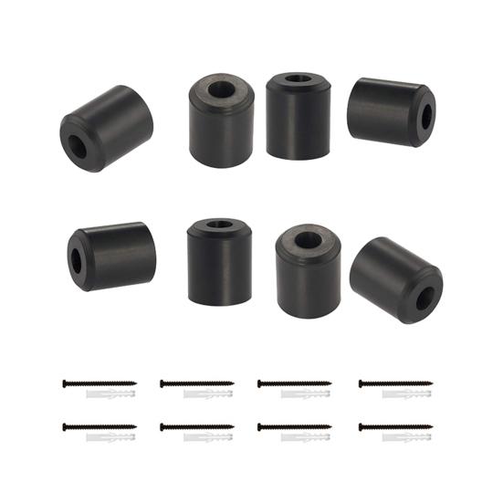 4/8Pcs Ski Rubber Wall Mount Hanger with Screws Damage-Free Snowboard Storage Display Vertical Rack Holder Hook Skiing Equipment Organizer