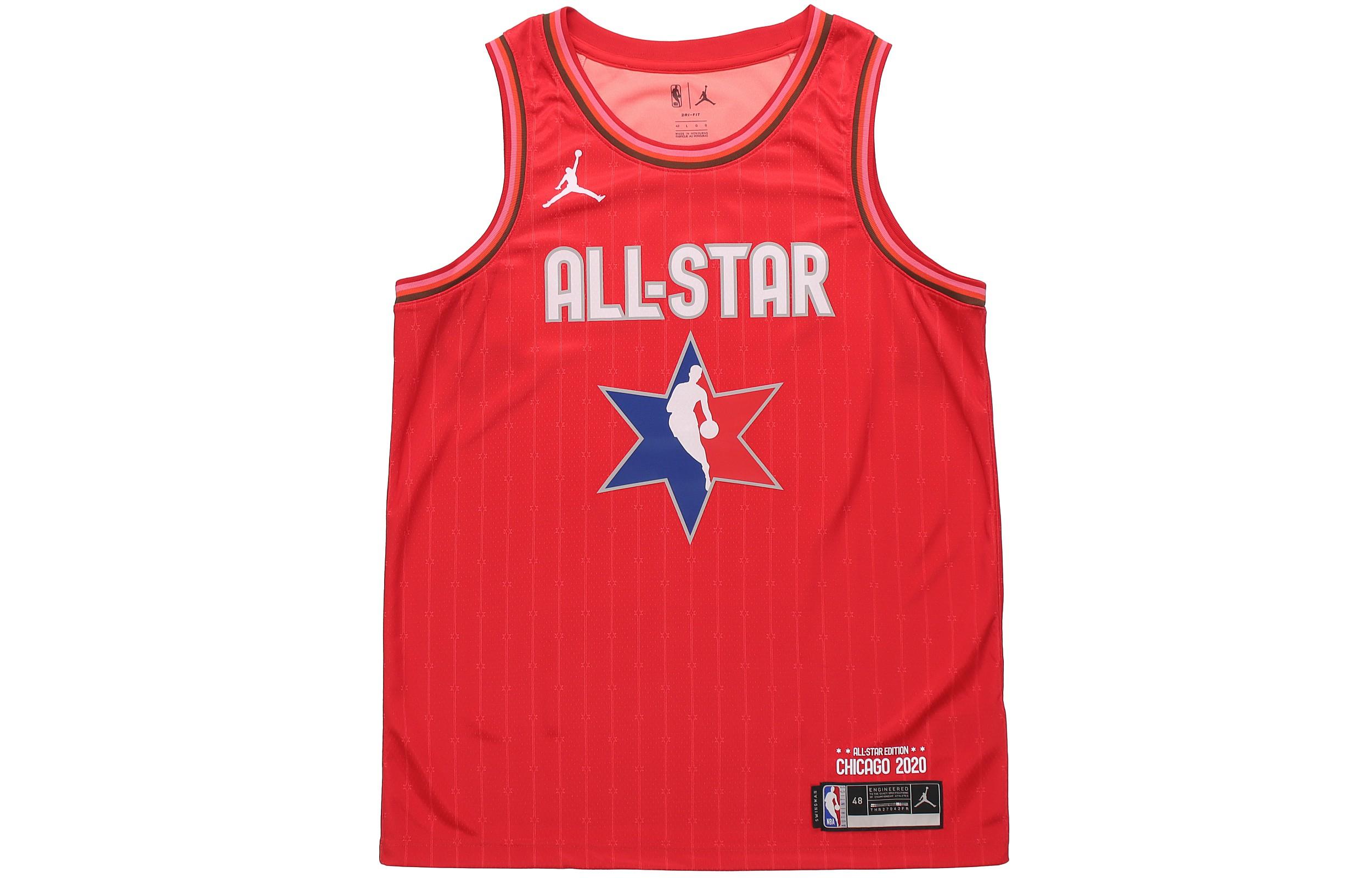 Джордан NBA All Star Edition Джерси Swinan Расселл Уэстбрук Баскетбольное джерси Мужское Красный CJ1063-661 S