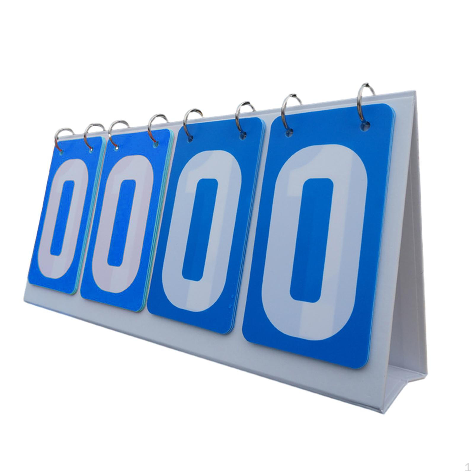 

Настольное табло для подсчета очков, 4-значное табло для профессионального подсчета очков в баскетболе синий