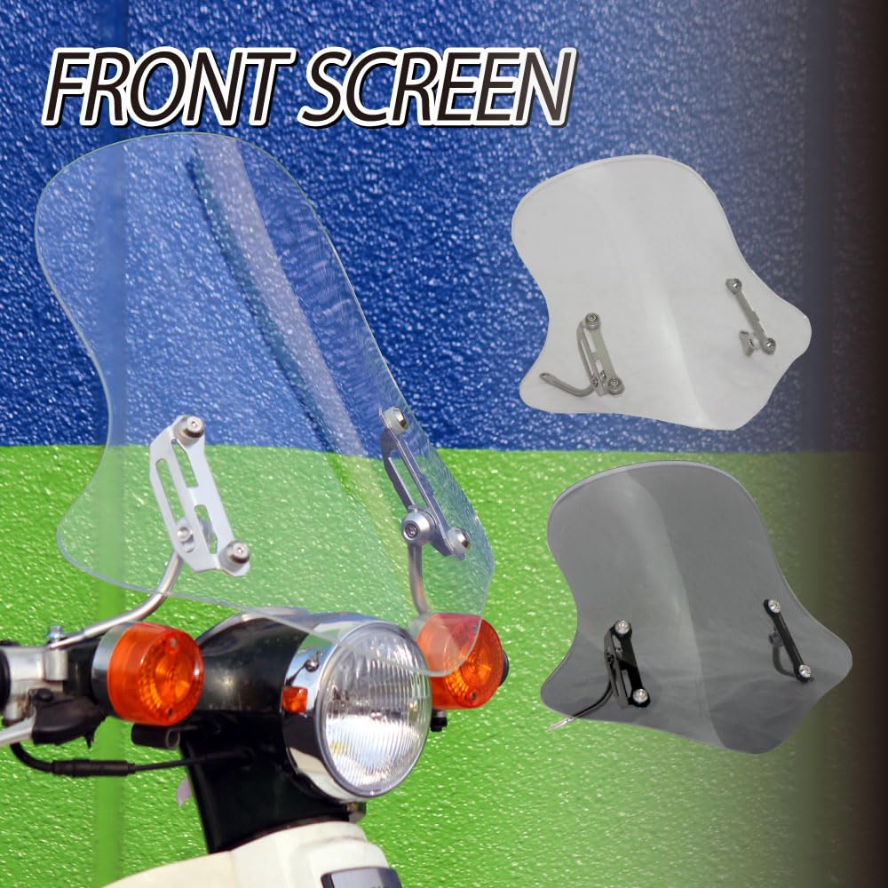 Mr Quick Motorcycle Moped Scooter General Purpose Windshield Front Screen Smoke