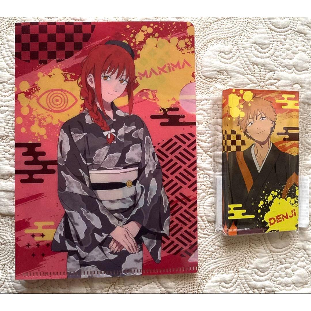 Used Chainsaw Man Denji Acrylic Block Makima Clear File