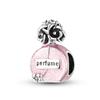S925 Silver Color Butterfly Daisy Rose Crown Perfume Charms Beads Fit Pan Bracelets DIY Fine Jewelry Making Gifts