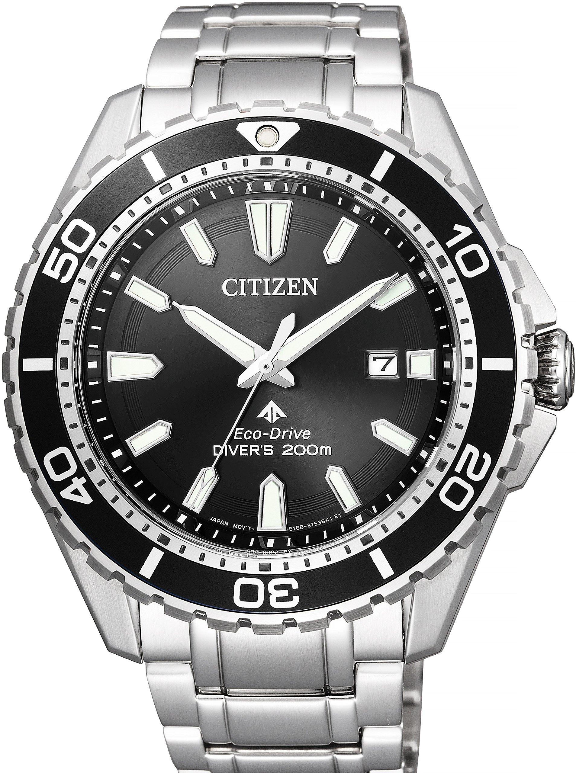 

Citizen Promaster Diver s Watch, Waterproof, Light-Powered Eco-Drive, Marine Series, 200m Diver, BN0190-82E, Men s, Silver
