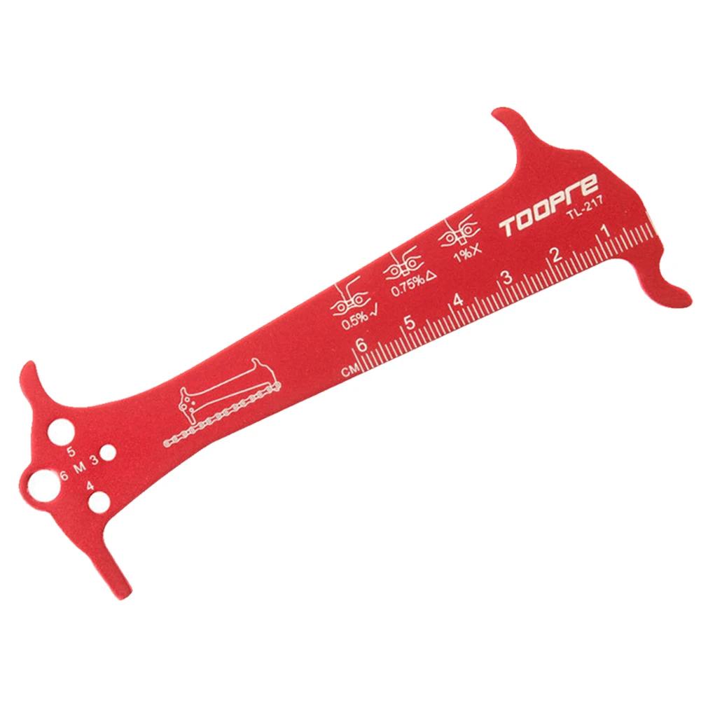 Gauge Measurement Repair Tool Ruler Bicycle Chain Wear Indicator Ruler Repair Tool Mountain Road Chains Gauge Measurement Ruler