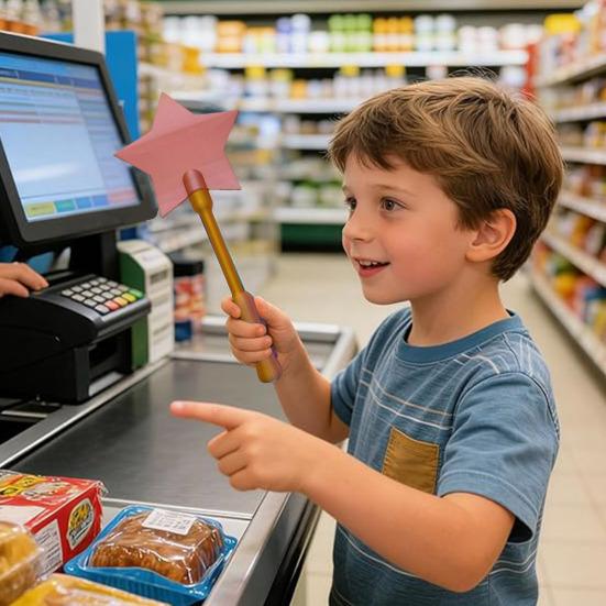 3D-gedruckter Tap-to-Pay-Stab Lustiger Stern Magischer Stab Kontaktloser Zahlungskartenhalter Tap-to-Pay-Kreditkartenstab