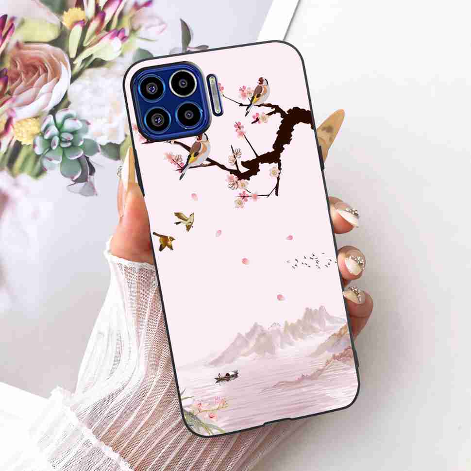Für Motorola One 5G 6,7" Hülle Neueste Beliebte Drucke Silikon TPU Schwarze Abdeckung Für Motorola One MOTO ONE 5G Handyhüllen Bumper
