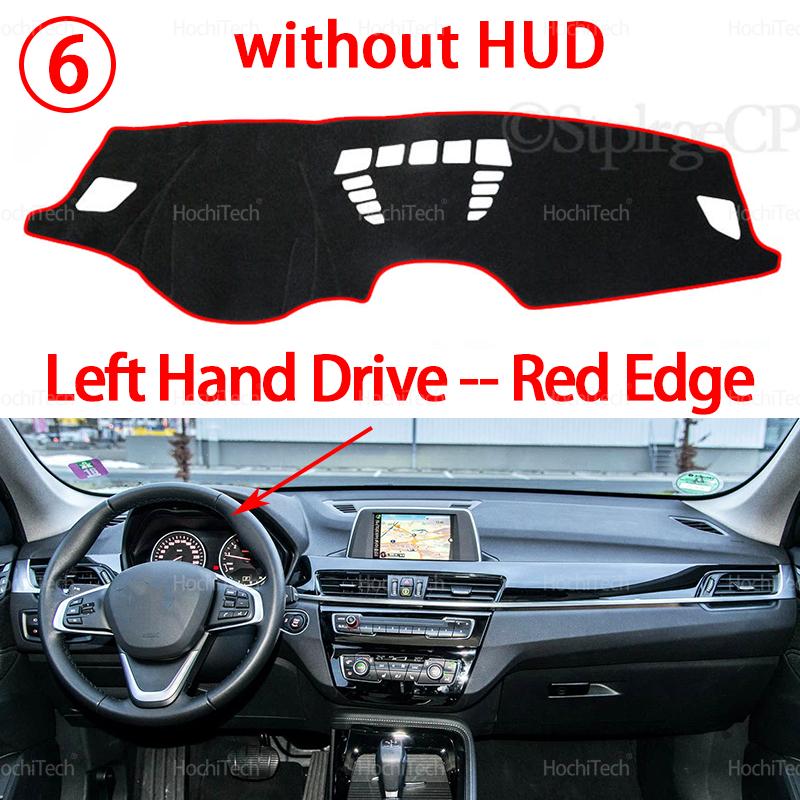 Dashboard Cover Avoid Light Anti-Slip Anti-dirty Mat Pad Sunshade Dashmat Protect for BMW X1 F48 2016- LHD RHD