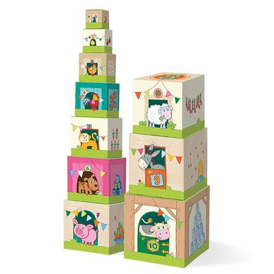 HABA Stackable Cubes - Animals HA5879
