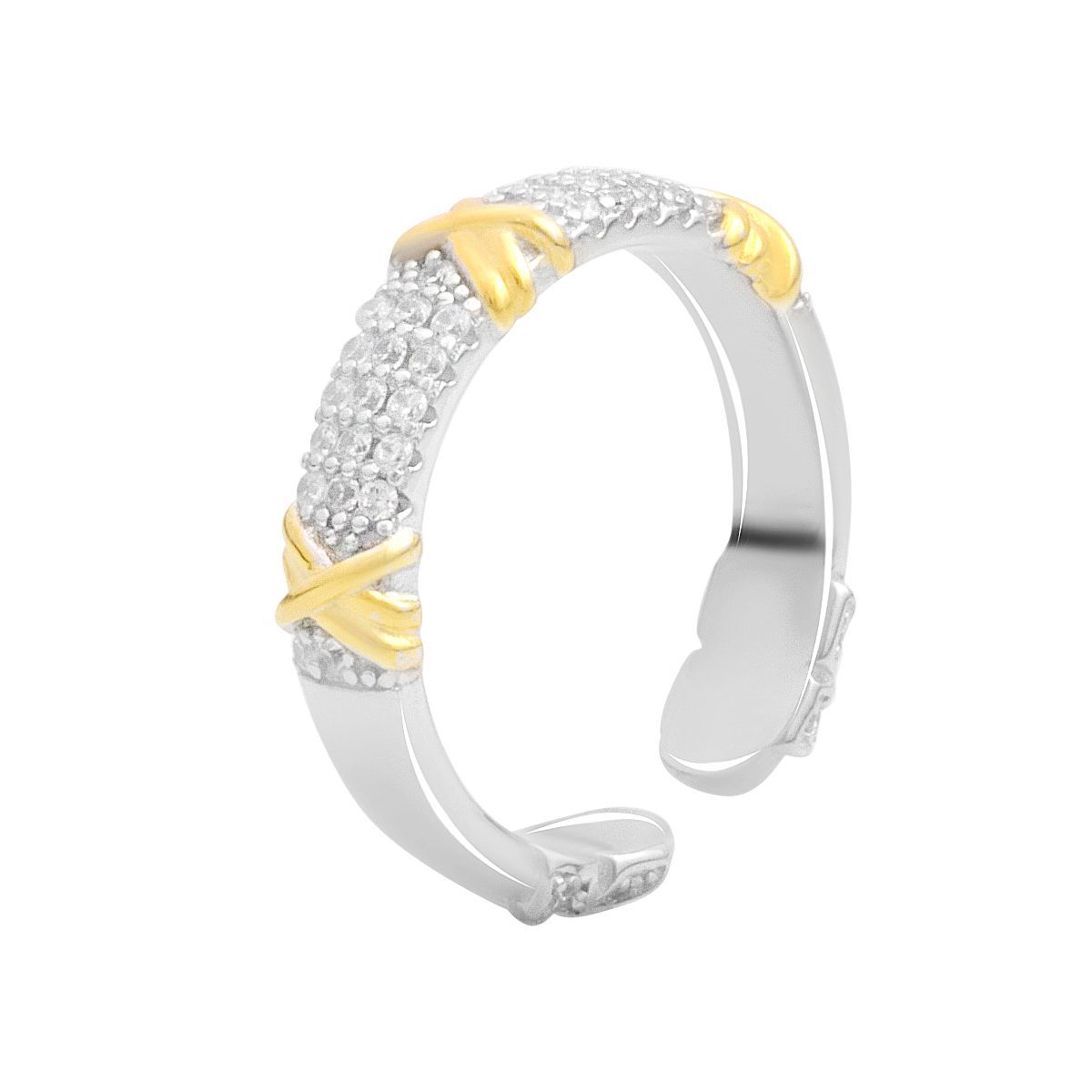 

Silver ring with cubic zirconia, product weight 3.65 g (2182986) 17.5 білий