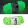 1 Roll Knitting Yarn Glow in The Dark Multiple Colour Anti-fade Soft Solid Color DIY Multi-colors Hand Making Luminous Fine Yarn Household Supplies